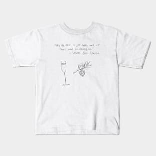 Trees & Champagne Kids T-Shirt